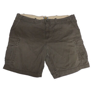 The Foundry Mens Shorts Size 50 Brown Cargo Pockets Cotton Big & Tall